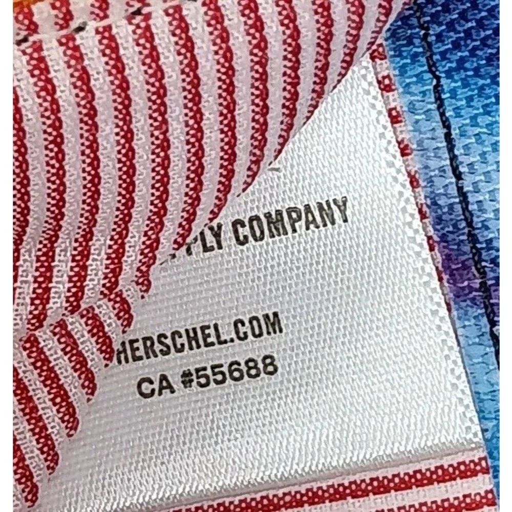 Herschel Supply Company Roy Bifold RFID Wallet Tie Dye Yellow Blue Orange